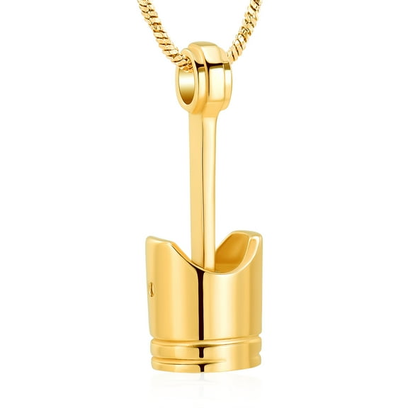 Constantlife Car Parts Stainless Steel Piston Cremation Urn Necklace For Men Keepsake Memorial Jewelry Hold Ashes
