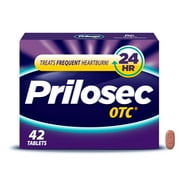 Prilosec OTC Omeprazole 20mg Acid Reducer, Frequent Heartburn Medicine, Unflavored, 42 Count