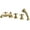 Polished Brass, variant on Kingston Brass KS43085BX Metropolitan 5-Piece Roman Tub Faucet with Hand Shower, Brushed Nickel