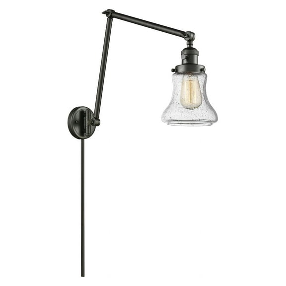 Innovations 238-OB-G194-LED Bellmont 1 Light Swing Arm part of the Franklin Restoration Collection, Oil Rubbed Bronze
