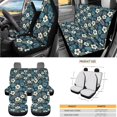 thumbnail image 3 of KUIFORTI Floral Tropical Car Seat Covers Full Set All-Season Protection 15 Pieces Automotive Rear Front Seat Protector Easy to Install Durable Soft Universal fit for SUV,Van,Saden,Truck, 3 of 4
