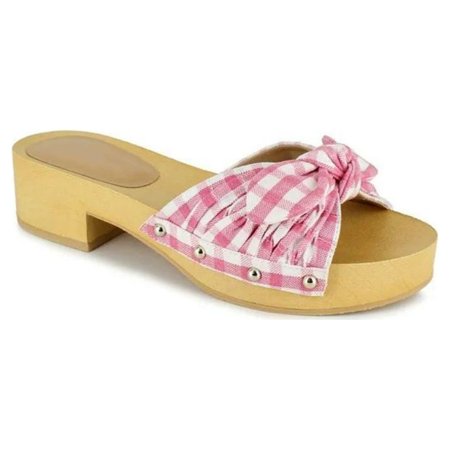 

Women s Gingham Clog Sandal
