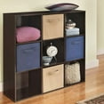 thumbnail image 2 of ClosetMaid 9 Cube Wood Stackable Bookcase Display Shelf Organizer, Espresso, 2 of 6