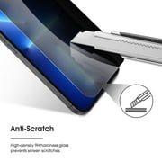 2-Pack Full Coverage Privacy Tempered Glass Screen Protector for iPhone 14 / iPhone 13 / iPhone 13 Pro