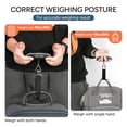 thumbnail image 6 of Travel Inspira Digital Luggage Scale, 110LB Portable Handheld Baggage Scale for Travel, Suitcase Scale with hook, Battery Included with Overweight Alert, White Backlight LCD Display - Silver, 6 of 9