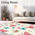 thumbnail image 2 of ODIKA 2'x3' Machine Washable Non-Slip Area Rug, Migration Cocoon Sanctuary Tunnel with Slip Resistant Base High Traffic Rug, Pink, 679364, 2 of 7