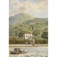 thumbnail image 2 of Heinrich Adam 14x18 Gold Ornate Wood Frame and Double Matted Museum Art Print Titled - Die Villa Artaria Am Comer See (1813), 2 of 4