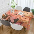 thumbnail image 2 of Yayeee Tablecloths 60" x 108" Rectangle Wrinkle Resistant Party Table Cover, Abstract Orange Flowers, 2 of 8