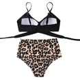 thumbnail image 4 of Women Criss Cross High Waisted String Floral Printed 2 Piece Bathing Suits, 4 of 4