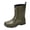 Green, variant on Women's Ankle Waterproof Rain Boots for Gardening Fishing Hiking Beach Clamming Outdoor Work Brown B
