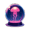 thumbnail image 5 of Dreamy Jellyfish Theme Stickers, Waterproof Jellyfish Theme Sticker for Water Bottle Laptop Phone Cases Planner Skateboard Luggage Helmet Party Favor Decor, Ideal for Adults Teens Teacher Rewards, 5 of 8