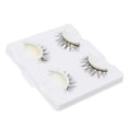 thumbnail image 4 of 2 pares de pestañas postizas naturales, densas, reutilizables, autoadhesivas, 3D, para salones de belleza caseros LD2203, 4 of 14