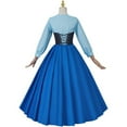 thumbnail image 4 of Mermaid Princess Ball Gown Blue Dress with Hairbow for Adult Women, 4 of 6