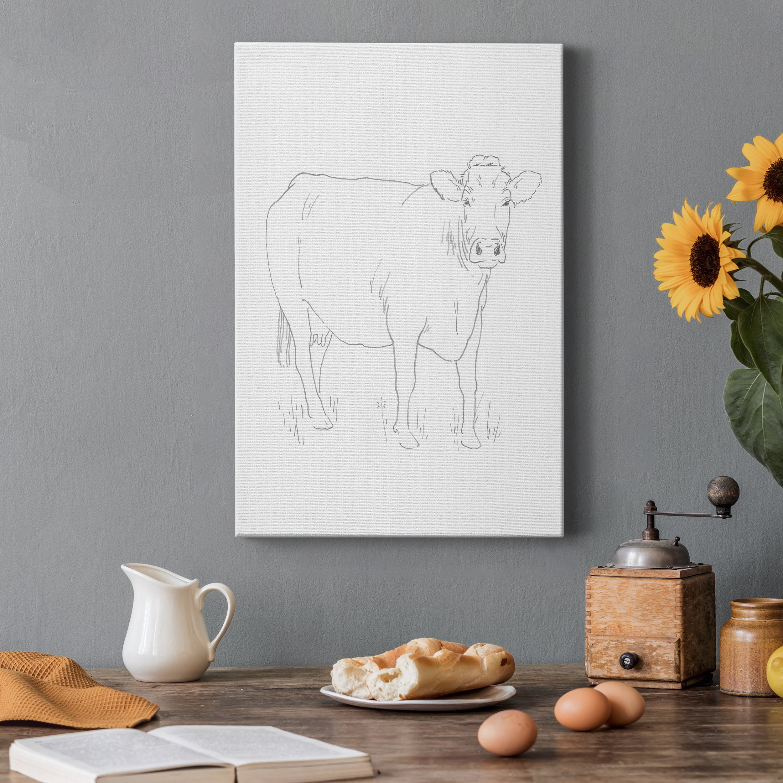 Limousin Cattle III Premium Gallery Wrapped Canvas - Ready to Hang