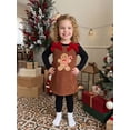thumbnail image 4 of Loicainy Baby Toddler Girl Christmas Corduroy Dress 6 12 18 24 Months 2T 3T Bows Gingerbread Man Sleeveless Dresses, 4 of 9