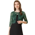 thumbnail image 1 of INSPIRE CHIC Cardigan Court en Dentelle Florale pour Femmes, 1 of 4