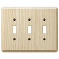 thumbnail image 2 of Amerelle 401TTT 3 Toggle Unfinished Ash Contemporary Wood Wall Plate, 2 of 3