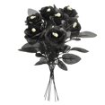 thumbnail image 2 of Rosa artificial, decoración de Halloween con cabeza de calavera para esquejes de flores artificiales de Halloween, muy recomendable, 2 of 7