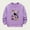 Purple, variant on Bnwani Black Toddler Crew Neck Sweatshirts Boys Long Sleeve Fleece Warm Casual Comfortable Print Size 0