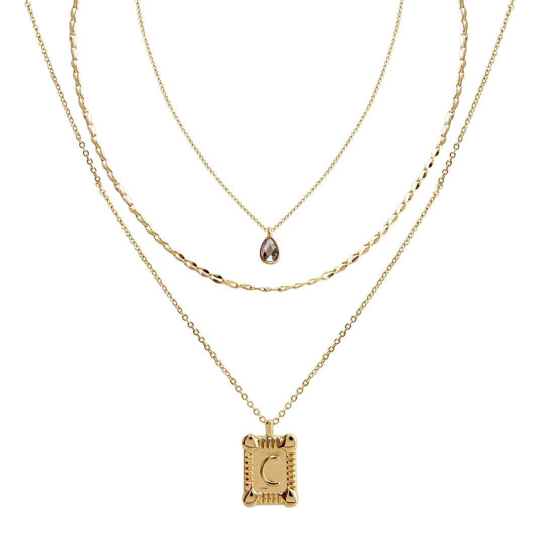 Vintage Art Deco Style Yellow Gold Tone Rhinestone Glass Stone Red Pendant Oval Jewelry K#26
