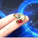 thumbnail image 1 of Anillo de pavo real de plata tridimensional retro simple para mujer, joyería antigua en vivo, gancho de lana con hilo, artefacto, 1 of 1