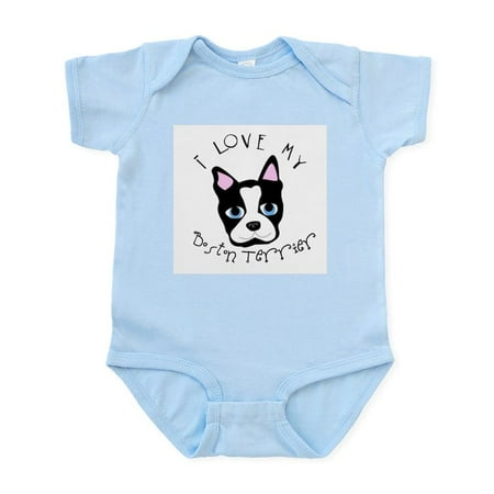 

CafePress - I Love My Boston Terrier White Infant Creeper - Baby Light Bodysuit Size Newborn - 24 Months