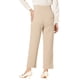thumbnail image 3 of Pantalones de Negocios Elegantes INSPIRE CHIC para Mujer con Cintura Elástica y Decoración de Botón, Pantalones Rectos de Trabajo Beige XL, 3 of 5