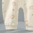 thumbnail image 6 of NIEWTR Newborn Baby Boy Girl Organic Cotton Bodysuit Long Sleeve Jumpsuit One Piece Outfits Clothes 0-24 Months(A-Orange,9-18 Months), 6 of 8
