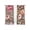 Brown, variant on Pink Flowers Sheer Curtains 54 Inch Length 2 Panels Set Window Treatments, Leopard Spot Vintage Floral Country Plants Rod Pocket Semi Curtains for Living Room/Bedroom/Kitchen Décor, 104"W x 54"L