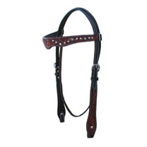 Horse Western Tack Floral Tooled Browband Bridle Turquoise 78HR49HB