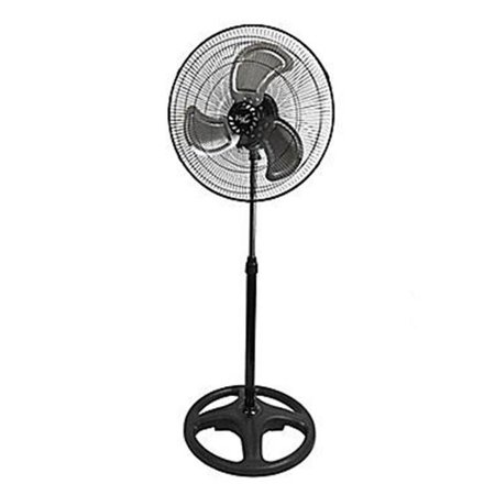 - 18 in. Industrial Heavy Duty Pedestal Oscillating Metal Stand Fan