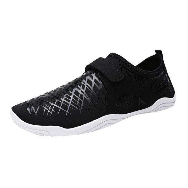 Zapatos de agua para mujer para hombre Piscina al aire libre Calcetín para caminar en la playa - Negro 46 kusrkot Zapatos de agua para actividades al aire libre
