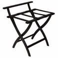 thumbnail image 2 of Wooden Mallet LR4-MOBLK WallSaver Luggage Rack in Medium Oak with Black Webbing, 2 of 7