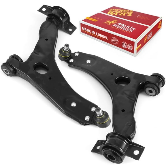Metrix Premium Chassis Parts - Front Left & Right Lower Control Arm w Ball Joint & Bushing Assembly Kit Fits 2005 Ford Focus From 04/05/2004, 2006-2011 Ford Focus, RK80408, RK80407, Made in Europe