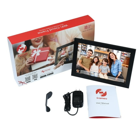 Image of 10.1 Inch Smart WiFi Digital Photo Frame 1280x800 IPS LCD Touching Screen Auto-Rotate Vertical & Horizontal Built In 16GB Memory Moments Instantly Via APP