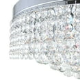 thumbnail image 4 of 10 Light Drum Shade Flush Mount with Chrome finish, 4 of 5