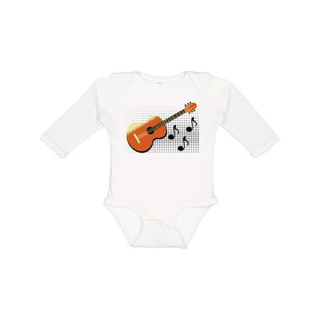 

Inktastic Guitar Player Music Gift Boys or Girls Long Sleeve Baby Bodysuit
