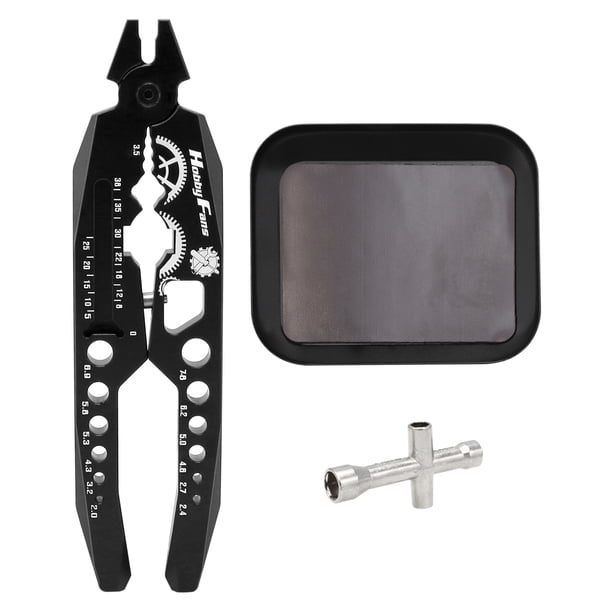 Amortiguador de Metal Alufer tornillos magnéticos bandeja 158*41*10MM para 1/8 1/10 RC coche