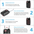 thumbnail image 5 of Rirool 4 Pack TSA Approved Luggage Locks, 4 Digit Combination Travel Cable Locks with Resettable Code, Zinc Alloy Padlocks for Suitcase, Backpack, Gym Locker & Toolbox, Black, 5 of 8