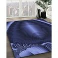 thumbnail image 3 of Ahgly Company Machine Washable Indoor Rectangle Transitional Night Blue Area Rugs, 8' x 12', 3 of 7