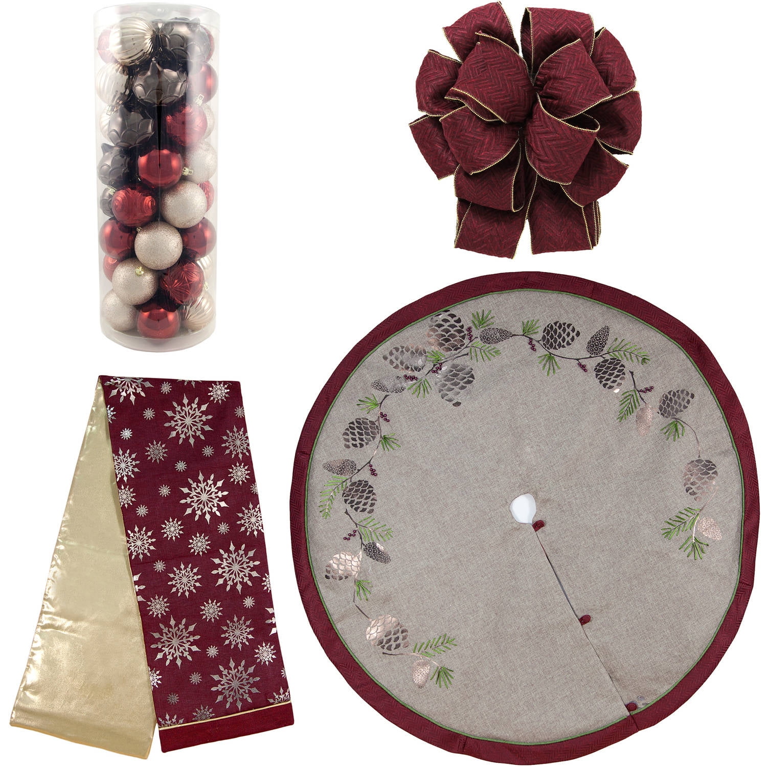 Winter Lodge Christmas Tree Decoration Kit  Walmart.com