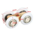thumbnail image 3 of 2x Shower Room Copper Four-wheel Hanging Pulley Roller for Bathroom Slide Door, 3 of 6
