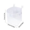 thumbnail image 3 of Baño Organizador de Ducha con Bolsa de Malla Colgante para Pared con Asas, Organizador de Nylon Impermeable para Artículos de Tocador, Juguetes y Accesorios de Baño, Blanco, 3 of 6