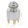 thumbnail image 2 of NUOLUX 1Set Iron Car Ignition Switch for Automotive with Vehicle Keys Silver 2.2x1.4x1.4in, 2 of 8
