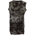 thumbnail image 1 of GUESS Robe Moulante en Velours Imprimé Animal pour Femmes, Marron, Grand, 1 of 2
