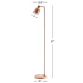 thumbnail image 5 of JONATHAN Y Brandon 57" Metal Task LED Floor Lamp, Copper, JYL6113A, 5 of 7