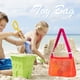 thumbnail image 1 of Bolsa De Juguetes Bolsa De Juguetes Bolsa de malla para la playa, bonita bolsa de mano estilo Ins, bolsa de recogida para exteriores (rosa naranja), 1 of 5