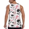 thumbnail image 3 of Haiem Lilies Flowers Men Workout Tank Top Gym Bodybuilding Sleeveless Muscle T Shirts Athletic Tank Breathable Workout Shirt-X-Large, 3 of 9