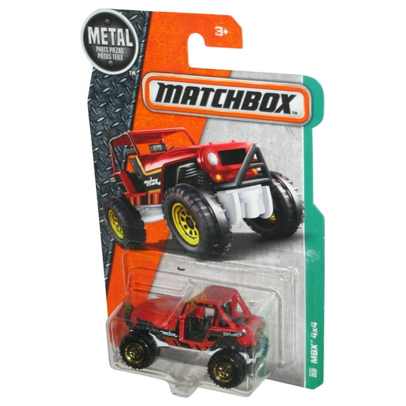 Matchbox MBX 4x4 (2016) Mattel Red Toy Car 105/125