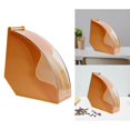 thumbnail image 2 of Dust-proof Large Coffee Filter Holder Box Dispenser cone 4 holders for paper Shelf for Home Kitchen orange, 2 of 8